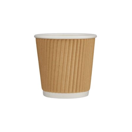 Kraft Paper Ripple Wall Cups 4oz