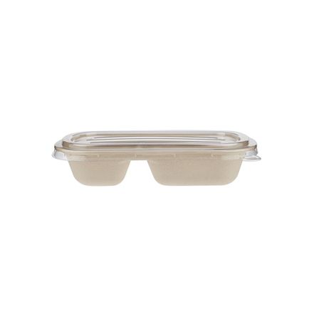 Eco Friendly Rectangular Container 750Ml 2 Divider - 500Oz