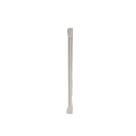White Paper Straw with Wrap 8mm