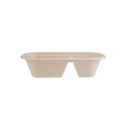 Bio Natural Clear Container 750Ml 2 Divider - 400Oz