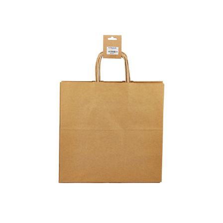 Brown Paper Bag Twisted Handle 34X18X33.5CM